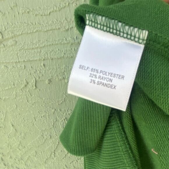 Jane + Delancey Women's 2X Green Tennis Racquet Print Sweatshirt - Picture 8 of 9